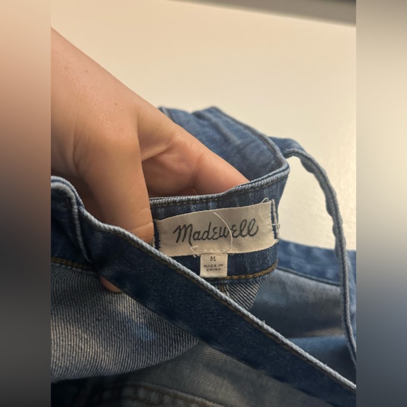 Madewell Madewell Stovepipe Overalls Raw Hem Edition Womens Size M - Picture 8 of 8